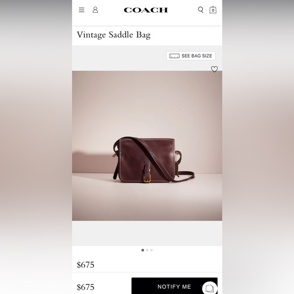 Vintage COACH Saddle Bag - Picture 5 of 9